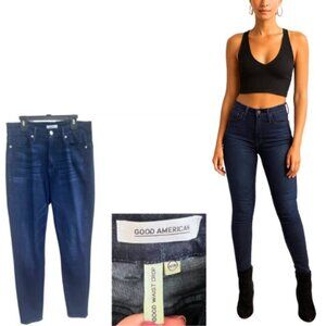 GOOD AMERICAN Good Waist Crop Skinny Jean Size 6/28